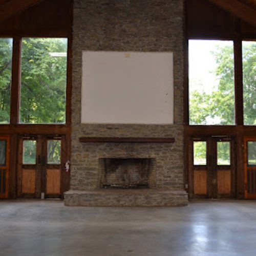 Huge Fireplace in the Hall